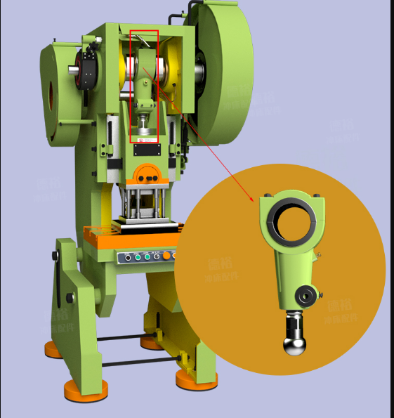冲床求球头连杆